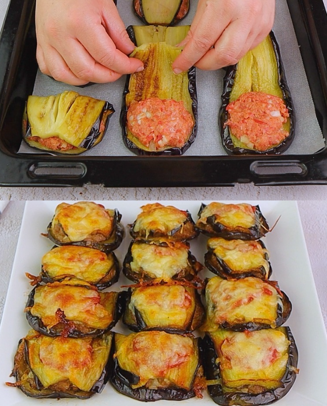 Taschini di Melanzane Ripieni di Carne e Formaggio: Una Cena Veloce e Gustosa 🍆🧀