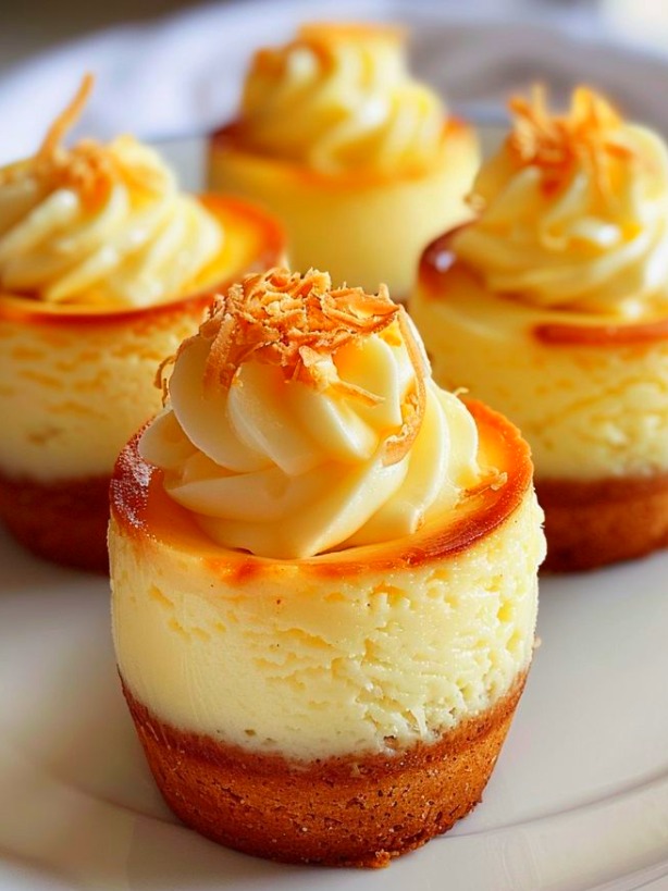 Mini Cheesecake con Ananas e Latte di Cocco Condensato: Un'Esplosione di Freschezza e Dolcezza!