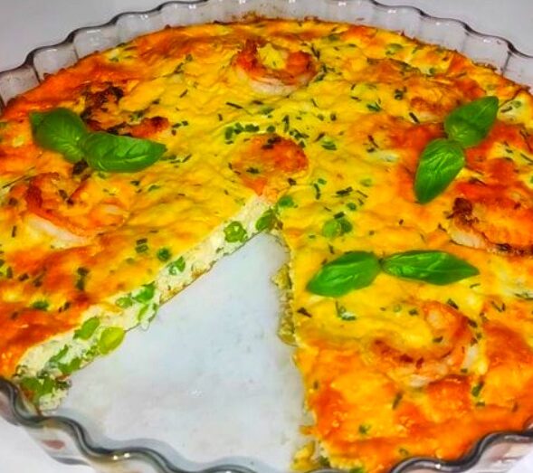 Frittata con Gamberi e Piselli: La Ricetta per un Gustoso Piatto di Mare