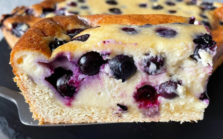 Torta umida ai mirtilli