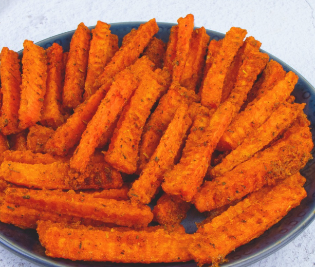 Ricetta per bastoncini di carote ondulati croccanti al forno – Snack sano e saporito