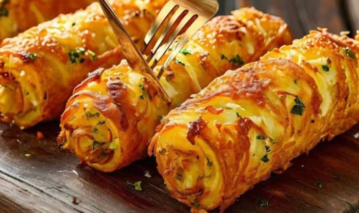 Polpette di patate e pollo con salsa cremosa ai funghi