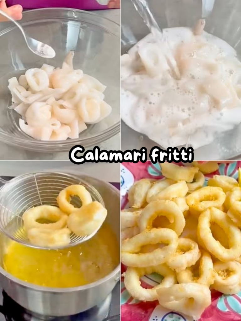 Calamari fritti croccanti fuori e morbidi dentro