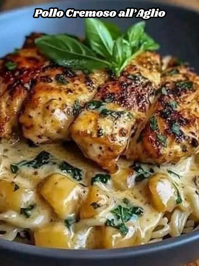 Pollo Cremoso all’Aglio