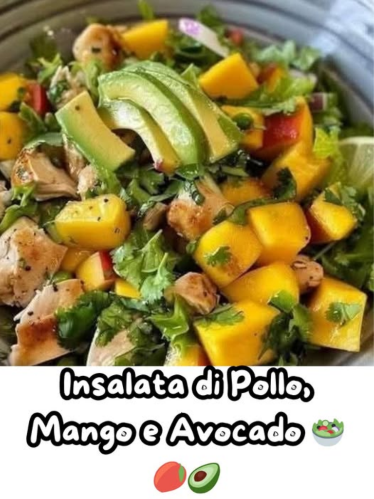 Insalata di Pollo, Mango e Avocado
