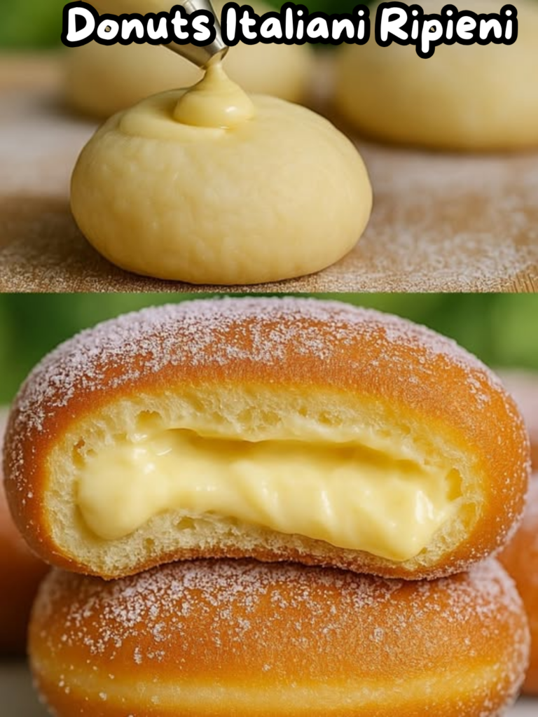 Bomboloni alla Crema (Donuts Italiani Ripieni