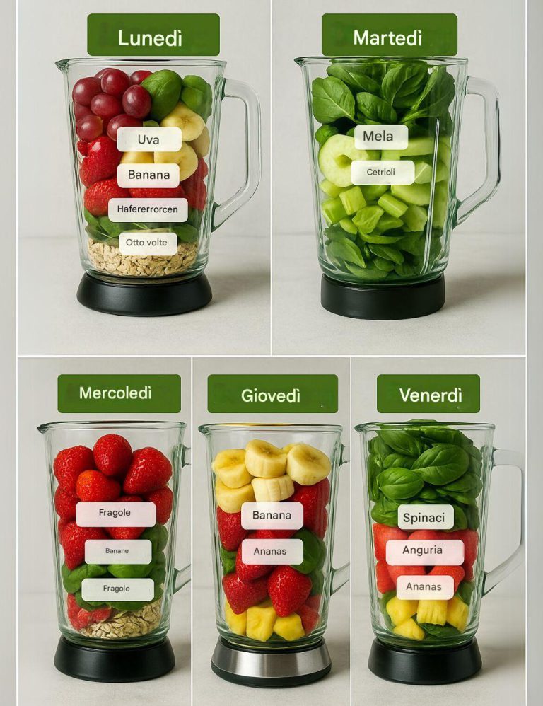 5 ricette di frullati per ogni giorno della settimana lavorativa