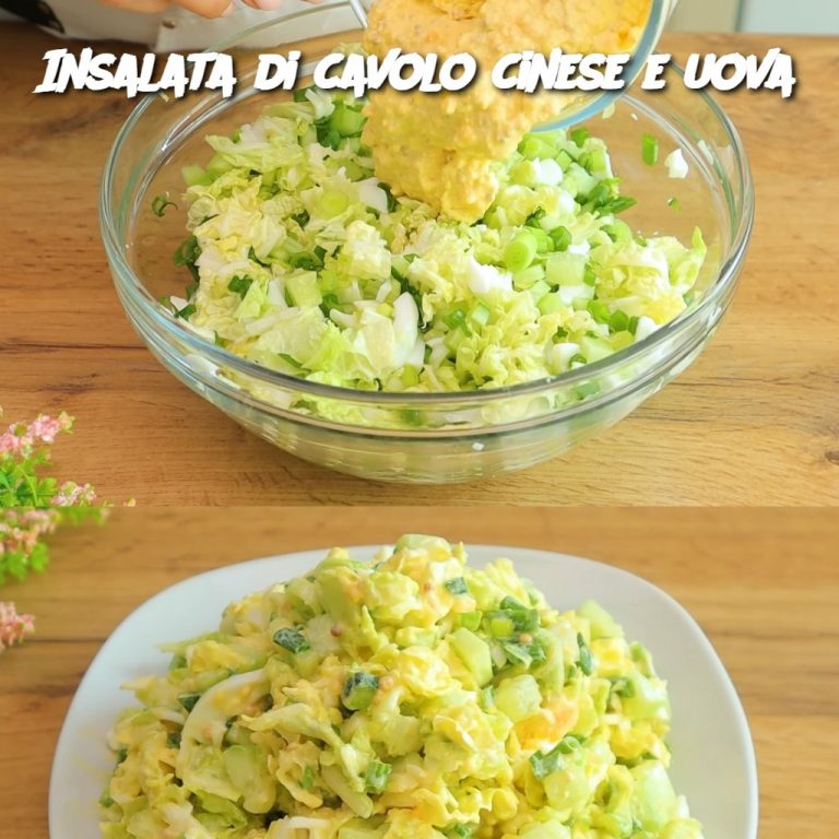 Insalata di cavolo cinese e uova