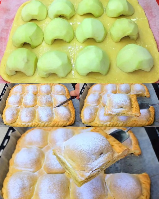 Quadretti ripieni di mele per accompagnare la colazione o la merenda