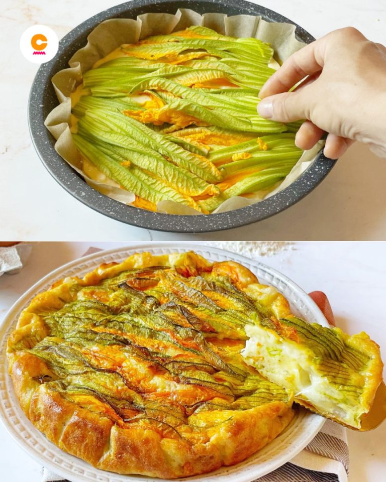 Tortino di fiori di zucca
