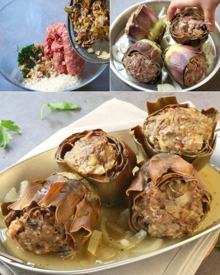 Carciofi ripieni di salsiccia: la ricetta del piatto ricco e soddisfacente