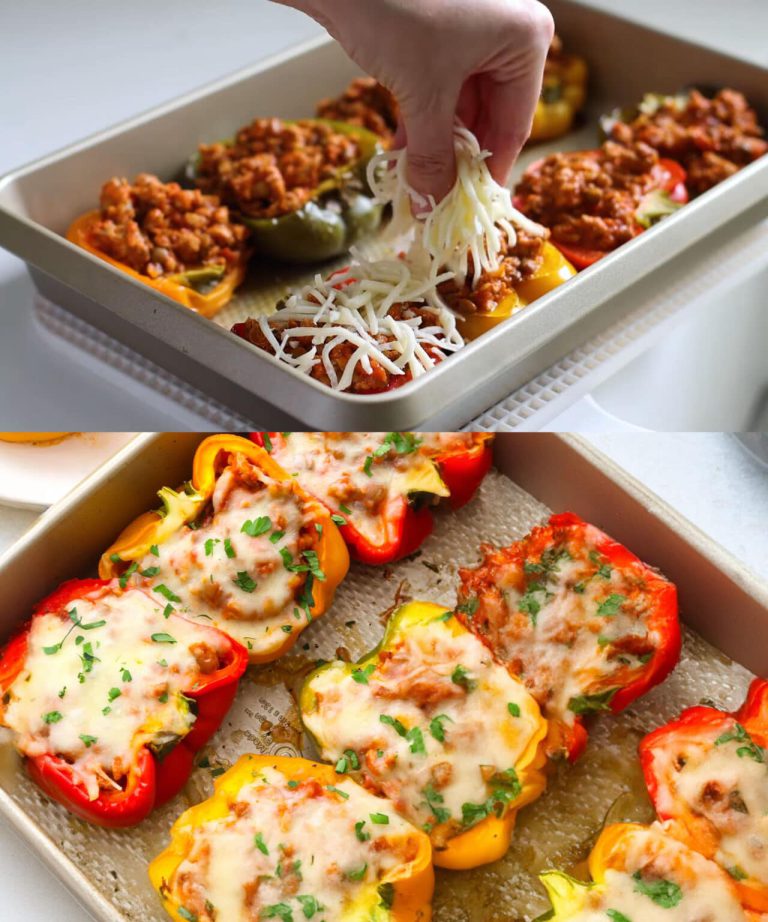 Peperoni ripieni di tacchino macinato e lenticchie: pasto equilibrato e delizioso