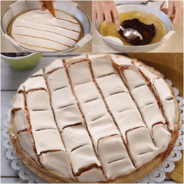 Crostata di marmellata glassata al limone