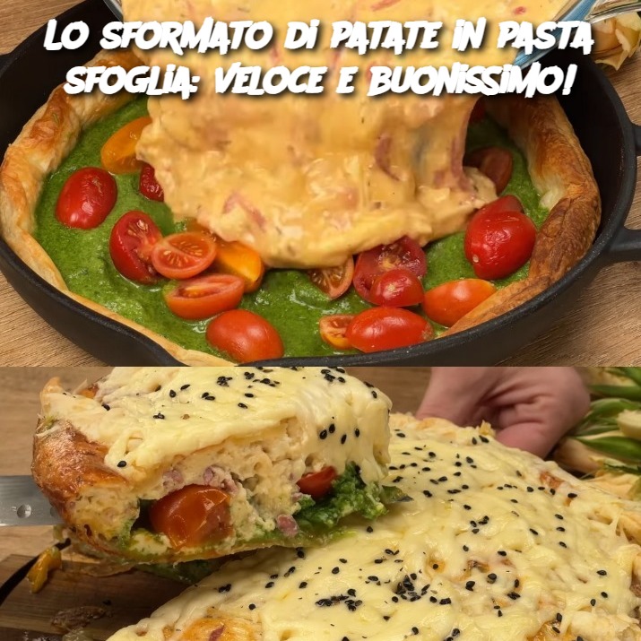 Lo sformato di patate in pasta sfoglia: veloce e buonissimo!