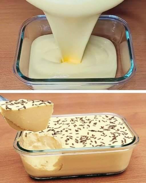 Dessert con soli 3 ingredienti: lo sbatti, lo raffreddi, ed è pronto!