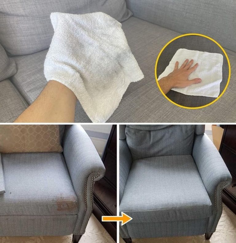 Come pulire un divano con il metodo dell’asciugamano: rimozione di polvere e macchie