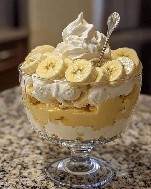 Budino alla banana e vaniglia
