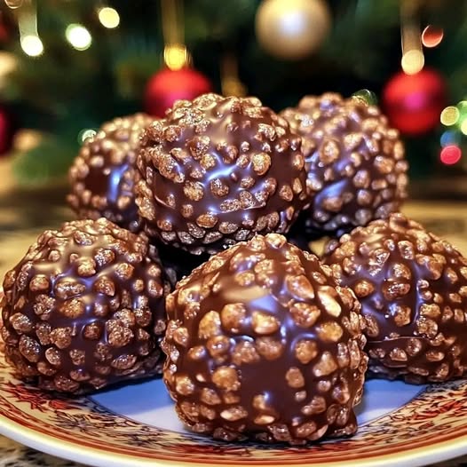 Palline Krispie di Riso e Cioccolato Natalizie: Un Dolcissimo Regalo per le Feste