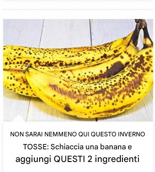 Ecco una ricetta naturale contro la tosse a base di banana, usata in diversi rimedi della nonna: