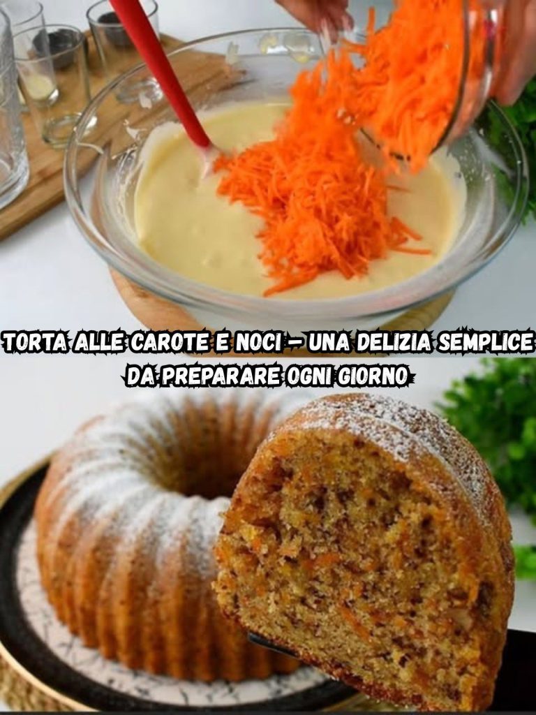 Torta alle carote e noci – Una delizia semplice da preparare ogni giorno