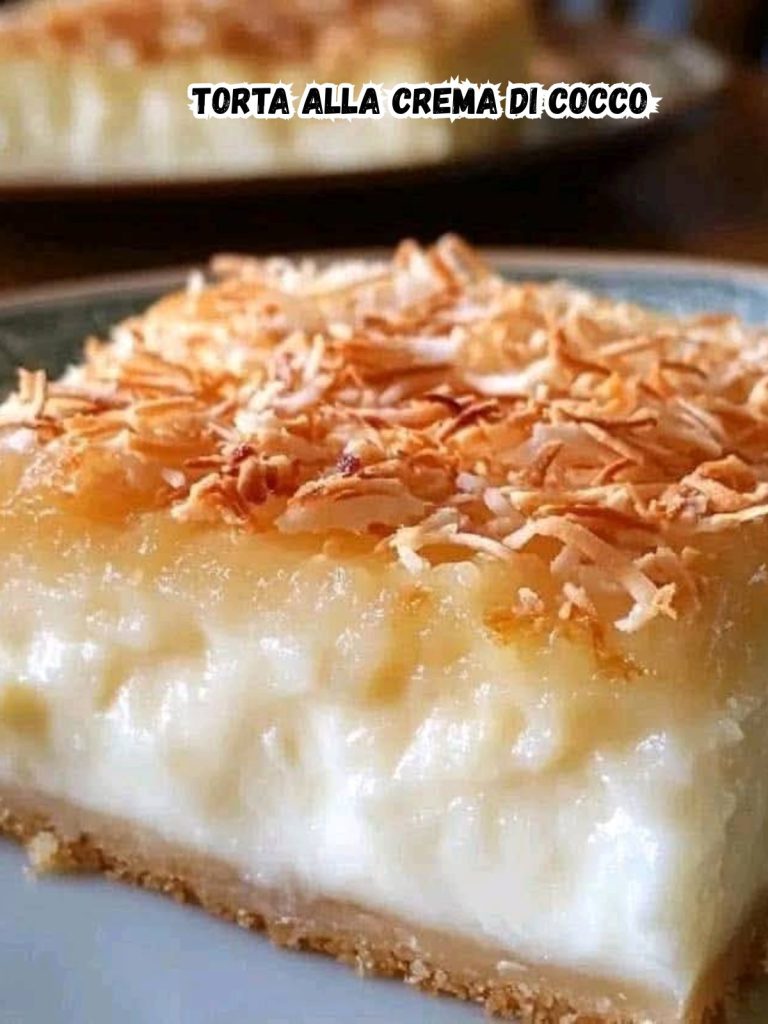 Torta alla crema di cocco: un dolce tropicale dal cuore vellutato