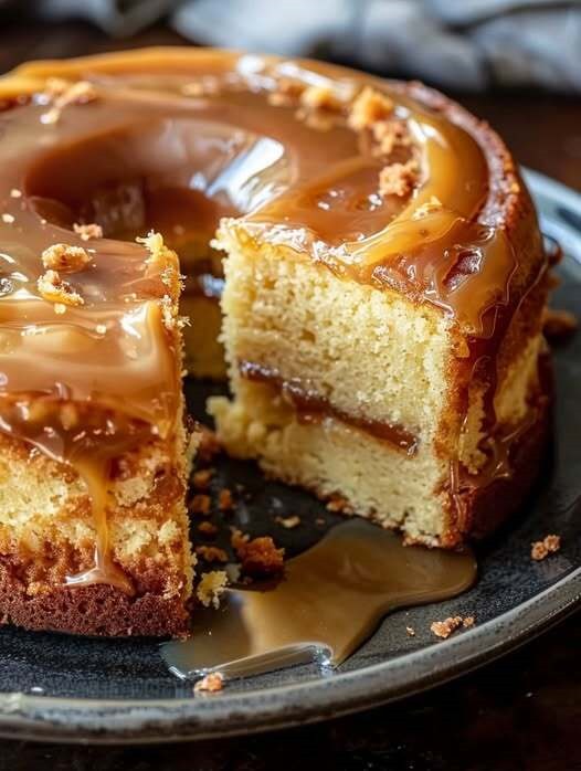Questa torta al burro del Kentucky con caramello salato è fuori dal mondo!